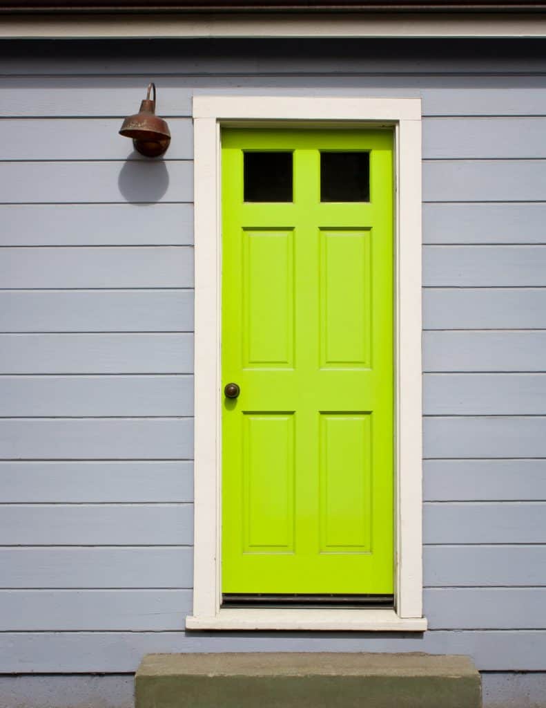 Bright Green Door paint trend 2021